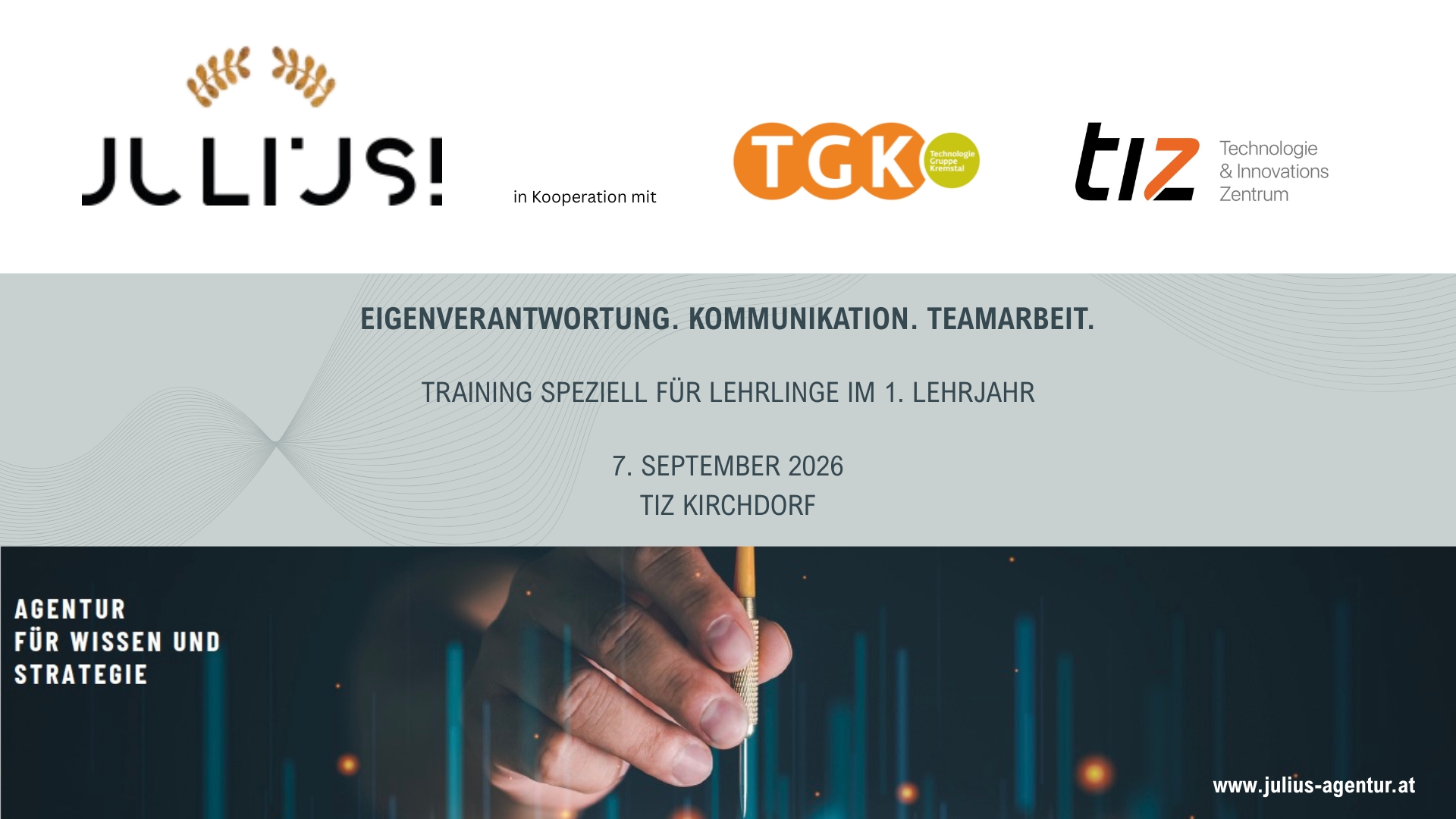 Lehrlingstraining Fit fürs Arbeitsleben
